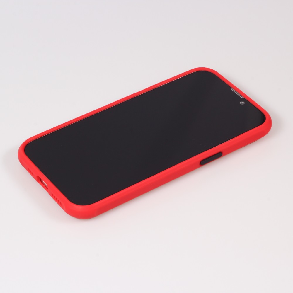 Coque iPhone 13 Pro Max - Dual Tone Bumper Mat Glass - Rouge