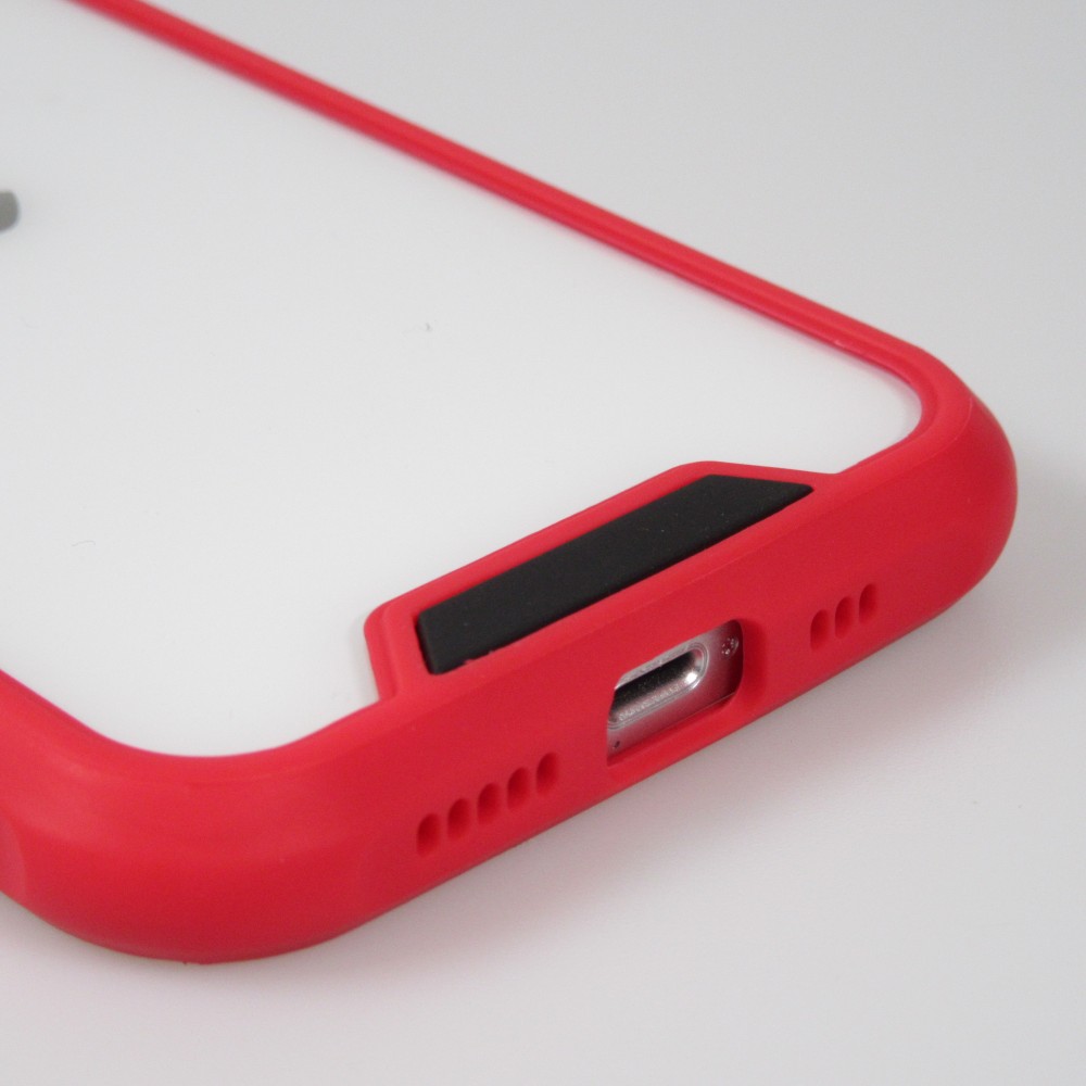 Coque iPhone 13 Pro Max - Dual Tone Bumper Mat Glass - Rouge