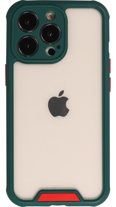 Coque iPhone 12 Pro Max - Dual Tone Bumper Mat Glass - Vert foncé