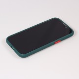 iPhone 13 Pro Max Case Hülle - Dual Tone Bumper Mat Glass - Dunkelgrün