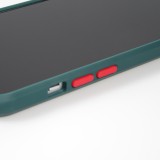 iPhone 13 Pro Max Case Hülle - Dual Tone Bumper Mat Glass - Dunkelgrün