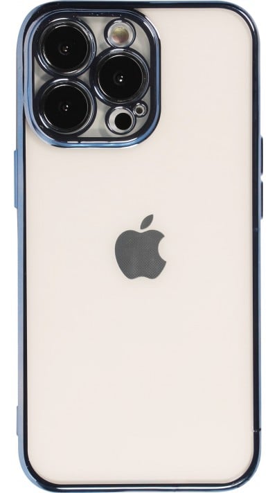 Coque iPhone 13 Pro - Electroplate - Bleu
