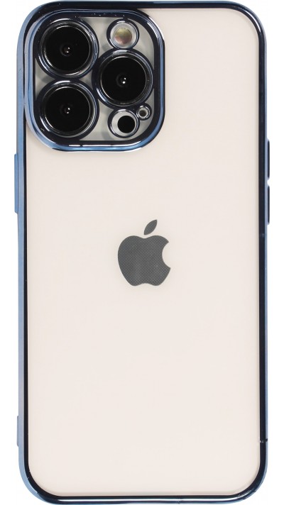 Coque iPhone 13 Pro Max - Electroplate - Bleu