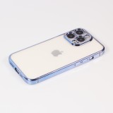 Coque iPhone 13 Pro Max - Electroplate - Bleu