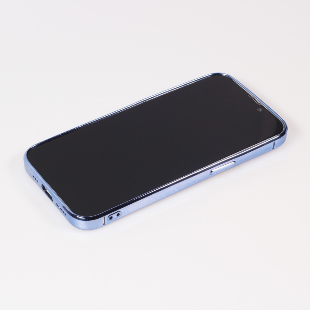 Coque iPhone 13 Pro Max - Electroplate - Bleu