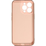 Hülle iPhone 13 Pro Max - Gummi Bronze mit Ring - Rosa