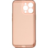 Hülle iPhone 13 Pro - Gummi Bronze mit Ring - Rosa