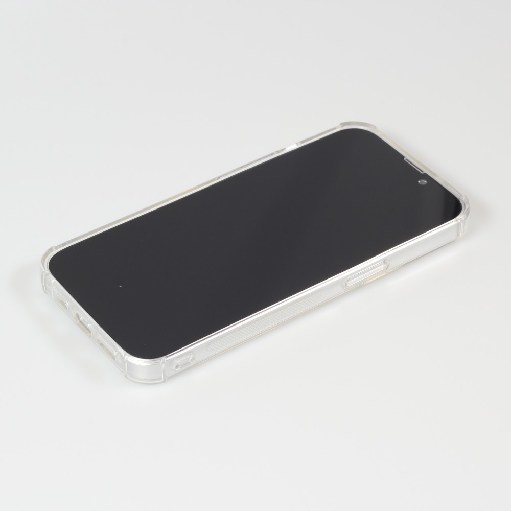 Hülle iPhone 15 Pro Max - Gummi Bumper Kartenhalter - Transparent