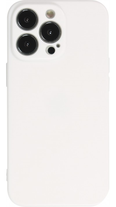 Coque iPhone 14 Pro - Gel - Blanc