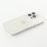 Coque Samsung Galaxy S24 - Gel petit coeur transparent - Blanc