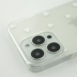 Coque iPhone 15 Pro Max - Gel petit coeur - Blanc
