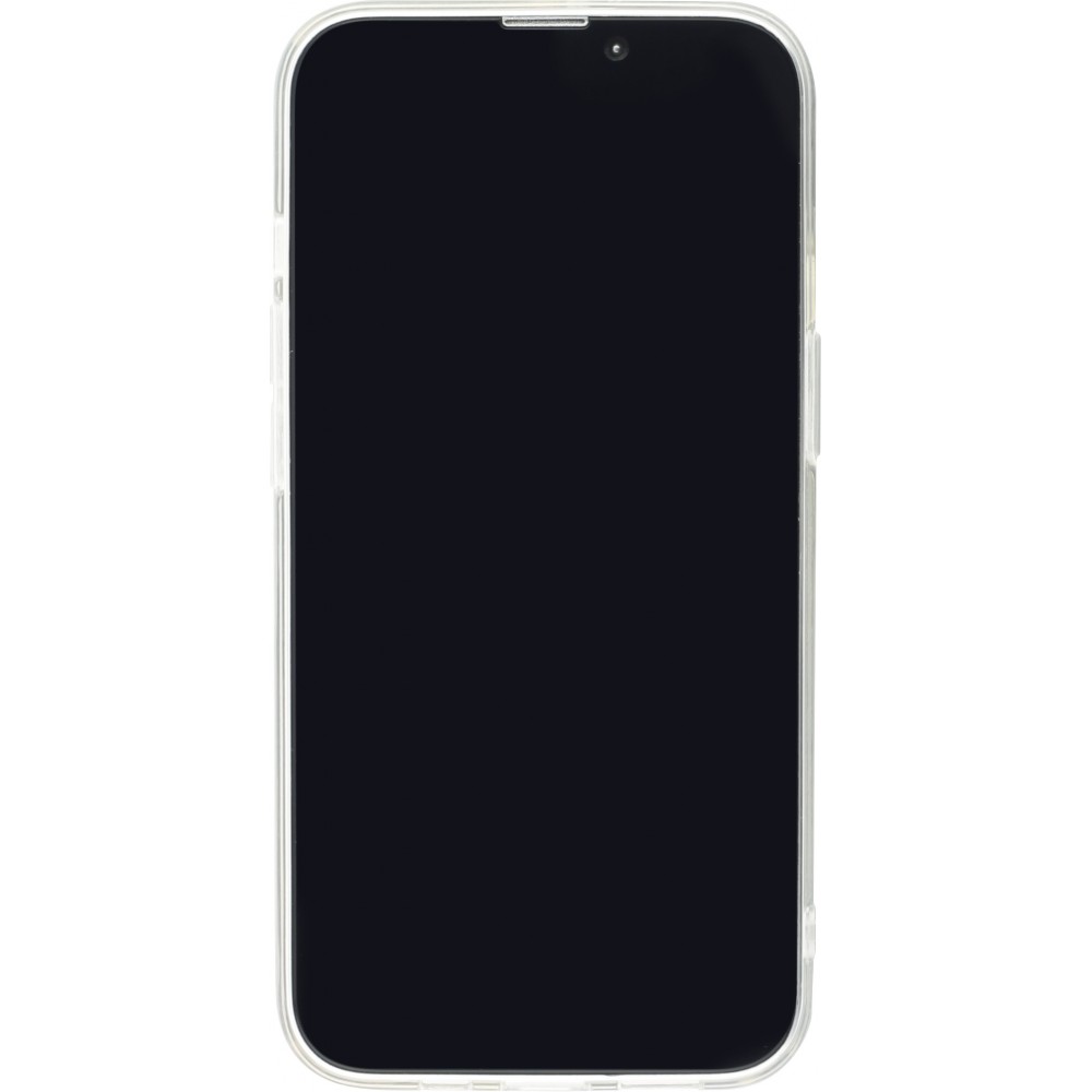 Coque iPhone 15 Pro Max - Gel petit coeur - Noir