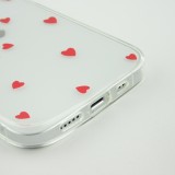 Coque iPhone 15 Pro - Gel petit coeur - Rouge
