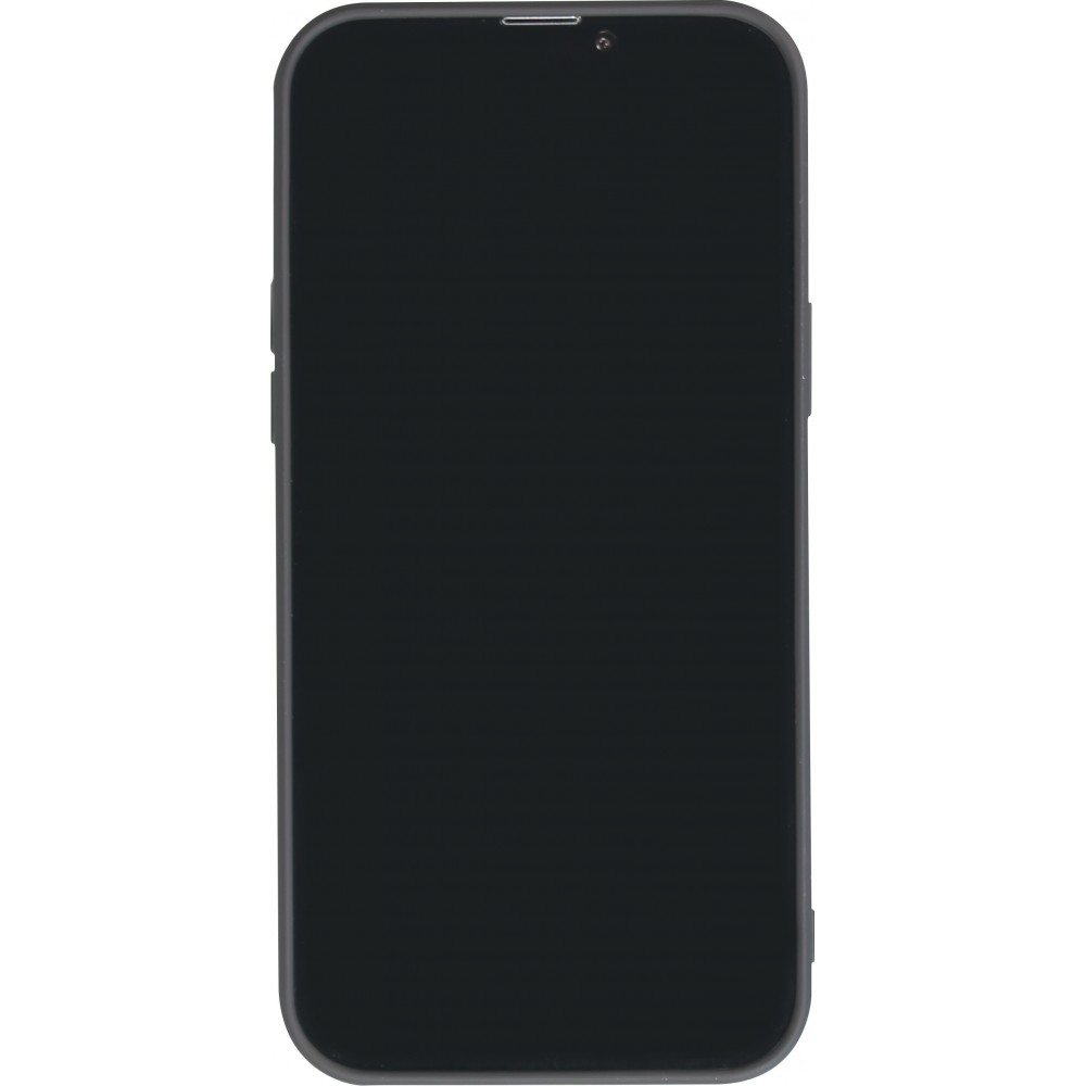 iPhone 14 Pro Case Hülle - Gummi weich mit Kameraschutzglas MagSafe - Schwarz