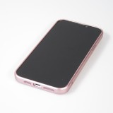 iPhone 14 Pro Max Case Hülle - Gummi weich mit Kameraschutzglas MagSafe - Rosa