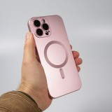 Coque iPhone 14 Pro - Gel souple avec vitre de protection caméra MagSafe - Rose