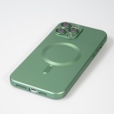iPhone 14 Pro Case Hülle - Gummi weich mit Kameraschutzglas MagSafe - Grün
