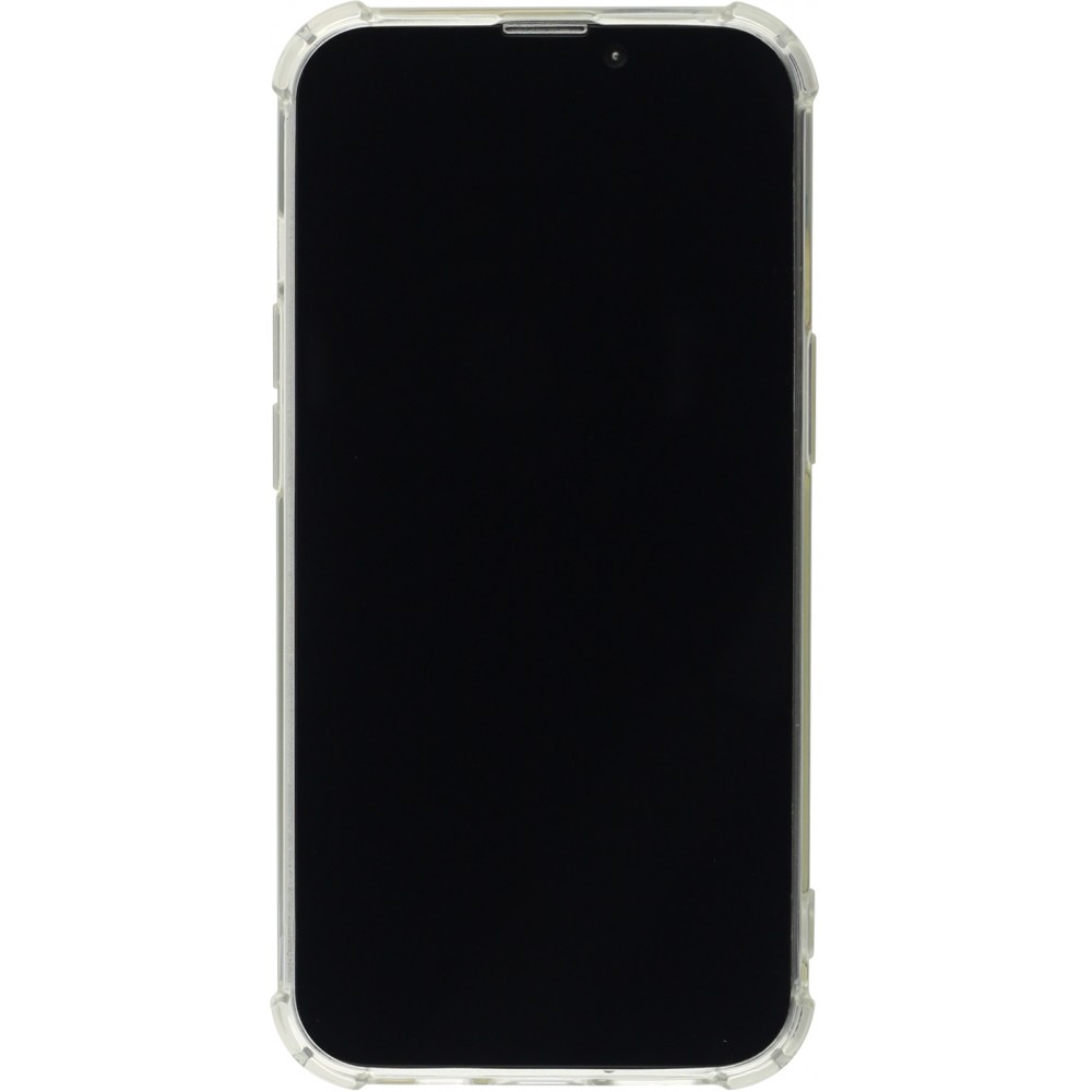 iPhone 15 Pro Case Hülle - Gummi Transparent Gel Bumper mit extra Schutz für Ecken Antischock