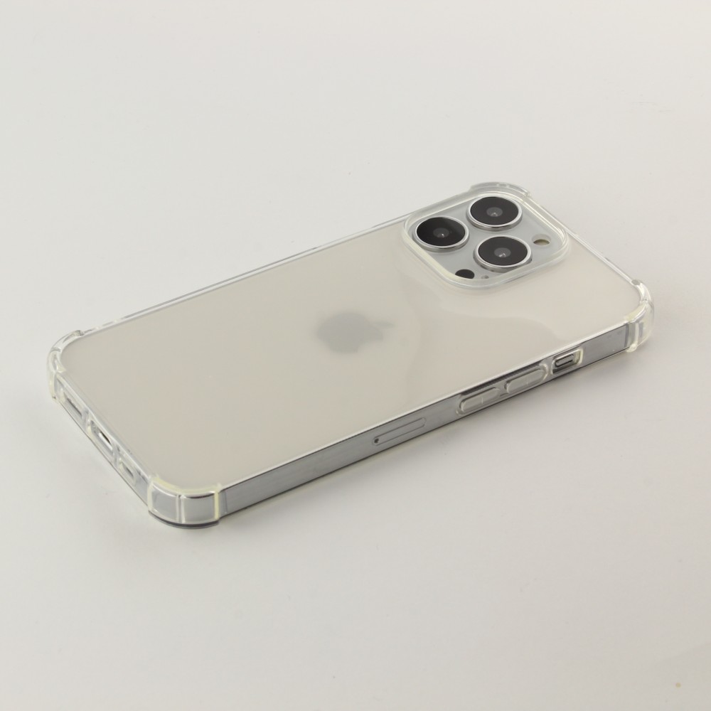Coque iPhone 14 Pro Max - Gel Transparent Silicone Bumper anti-choc avec protections pour coins