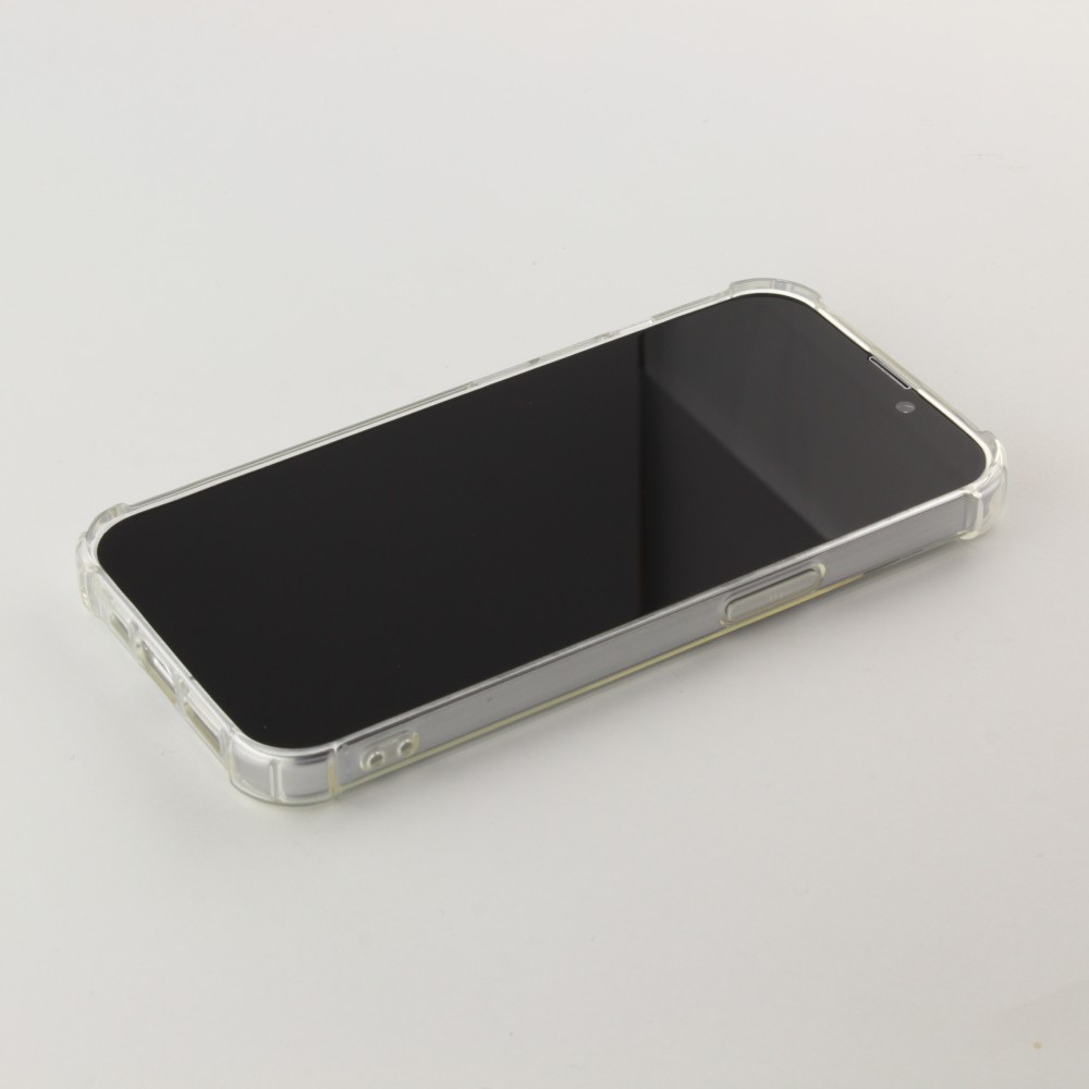 iPhone 15 Pro Max Case Hülle - Gummi Transparent Gel Bumper mit extra Schutz für Ecken Antischock