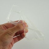 iPhone 15 Pro Case Hülle - Gummi Transparent Gel Bumper mit extra Schutz für Ecken Antischock