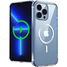 Coque iPhone 13 Pro - Gel transparent compatible MagSafe silicone TPU Super Clear