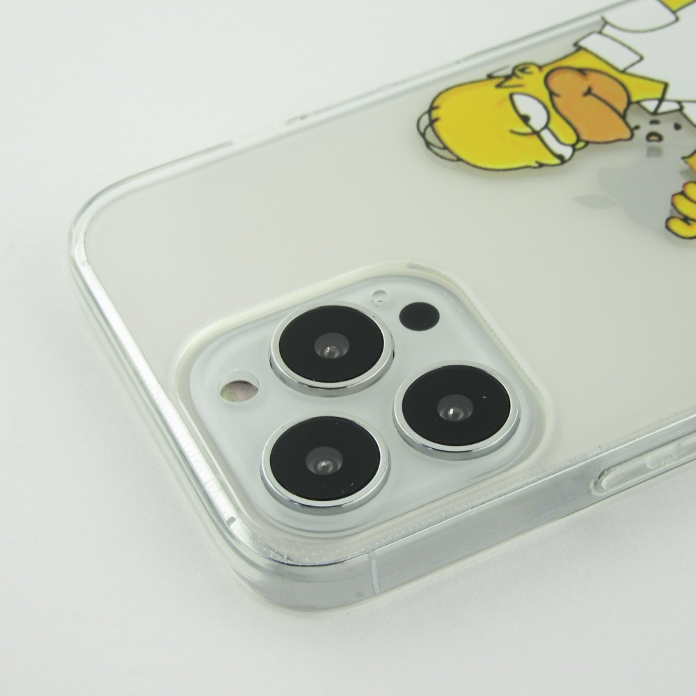 iPhone 16 Pro Max Case Hülle - Gummi cartoon Homer Simpson