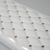 Hülle iPhone 13 Pro Max - Luxury gewölbt Diamant - Weiss
