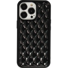 Coque iPhone 13 Pro Max - Luxury Matelassé diamant - Noir