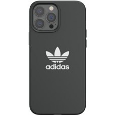 Coque iPhone 13 Pro Max - Adidas silicone soft touch avec logo blanc imprimé - Noir