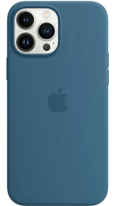 Coque iPhone 13 Pro Max - Apple silicone soft touch MagSafe - Bleu