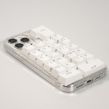 iPhone 13 Pro Max Case Hülle - Retro 3D Computer Tastatur Layout (Zufällige Anordnung) - Transparent
