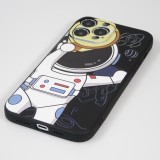 iPhone 13 Pro Case Hülle - Exploring happy Astronaute - Schwarz