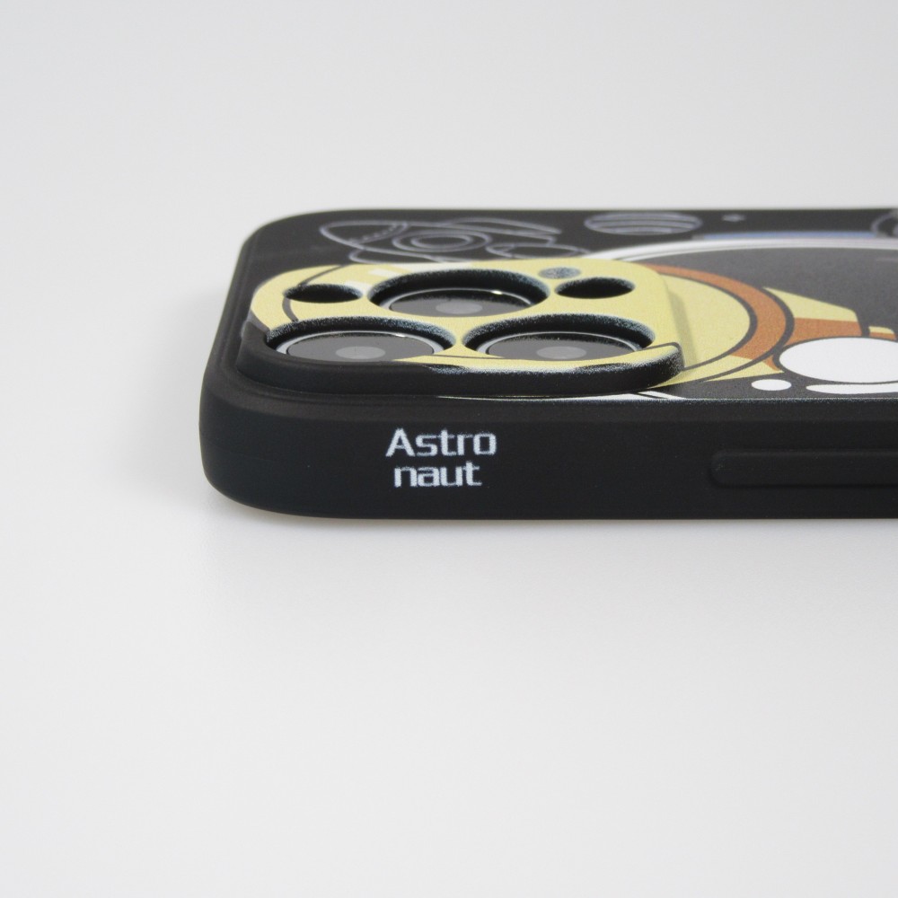 iPhone 13 Pro Case Hülle - Exploring happy Astronaute - Schwarz