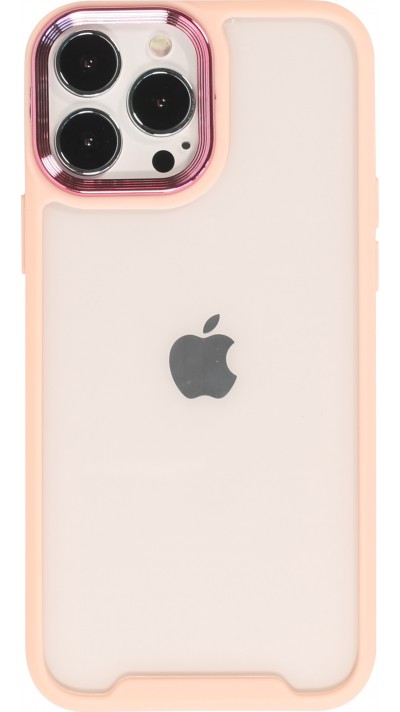 Coque iPhone 13 Pro Max - Fashion Case Pro Camera 360° protection silicone - Rose clair