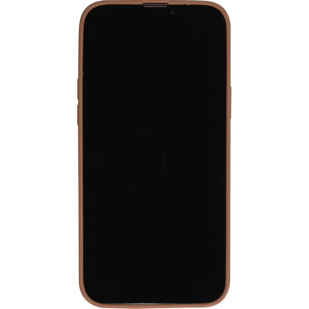 Coque iPhone 15 Pro Max - Silicone Mat - Brun