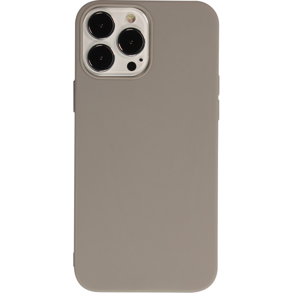 Coque iPhone 13 Pro Max - Silicone Mat - Gris