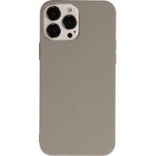 Coque iPhone 13 Pro Max - Silicone Mat - Gris