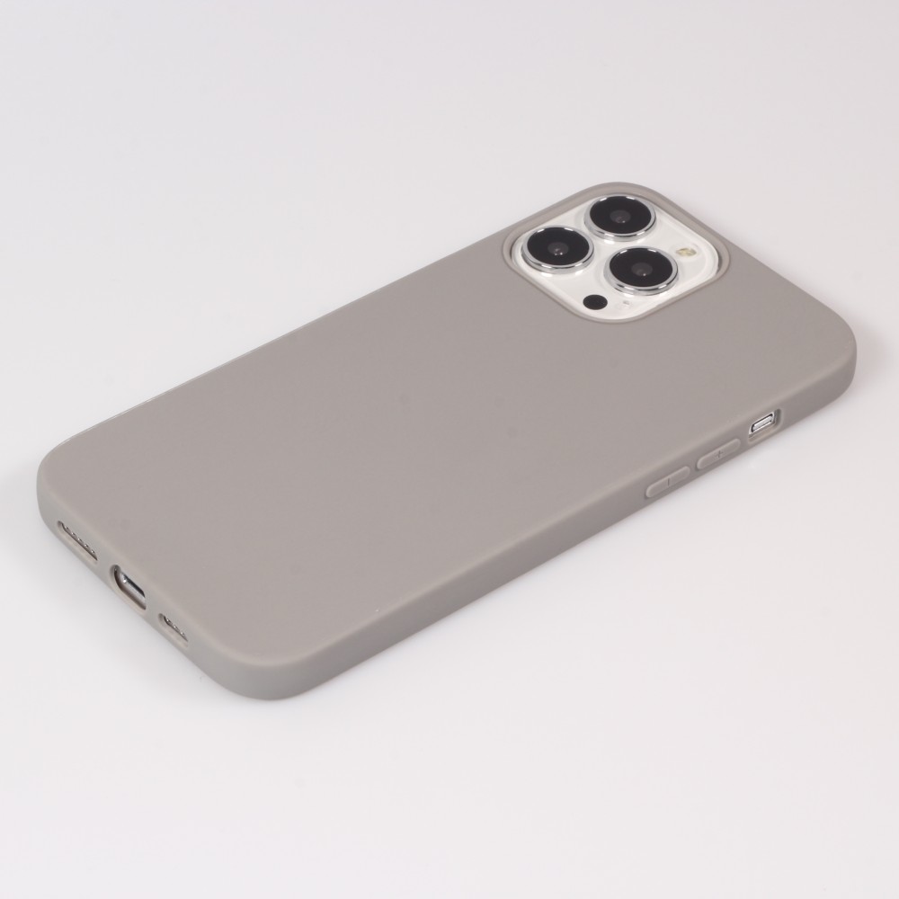 Coque iPhone 13 Pro Max - Silicone Mat - Gris