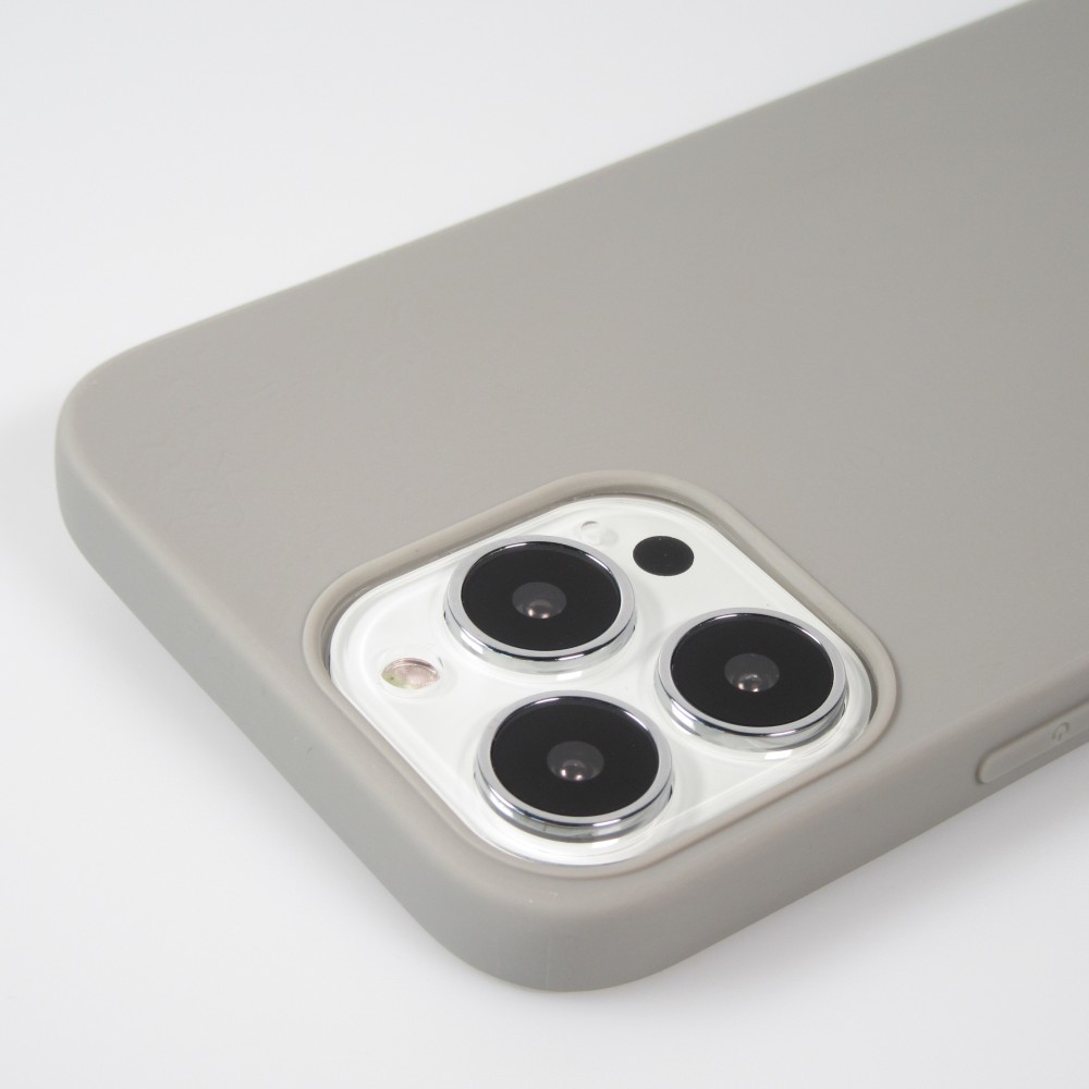 Coque iPhone 13 Pro Max - Silicone Mat - Gris