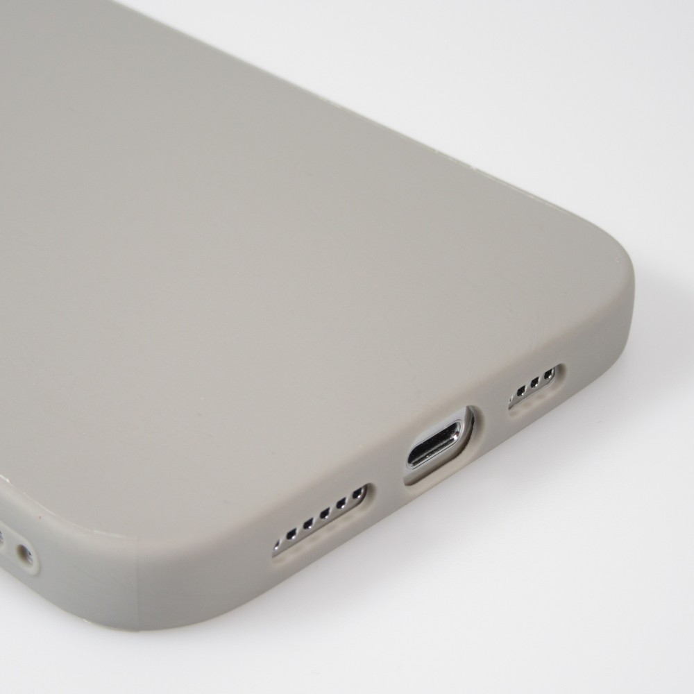 Coque iPhone 13 Pro Max - Silicone Mat - Gris