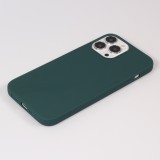 iPhone 15 Pro Max Case Hülle - Silikon Mat - Dunkelgrün