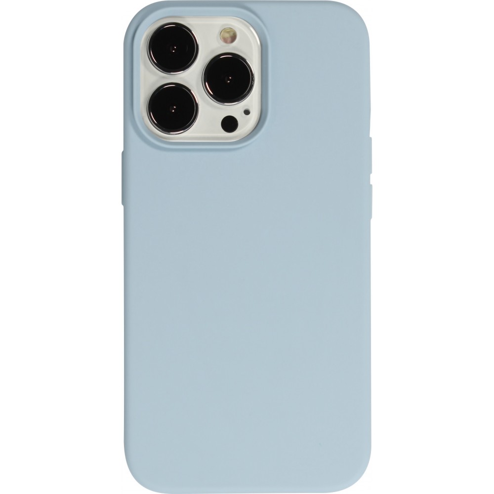 Coque iPhone 13 Pro - Soft Touch - Bleu clair