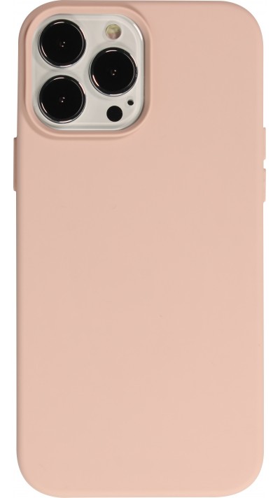 Coque iPhone 15 Pro - Soft Touch rose pâle