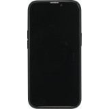Coque iPhone 13 Pro Max - NOPAAL cuir de cactus vegan bords silicone TPU - Noir