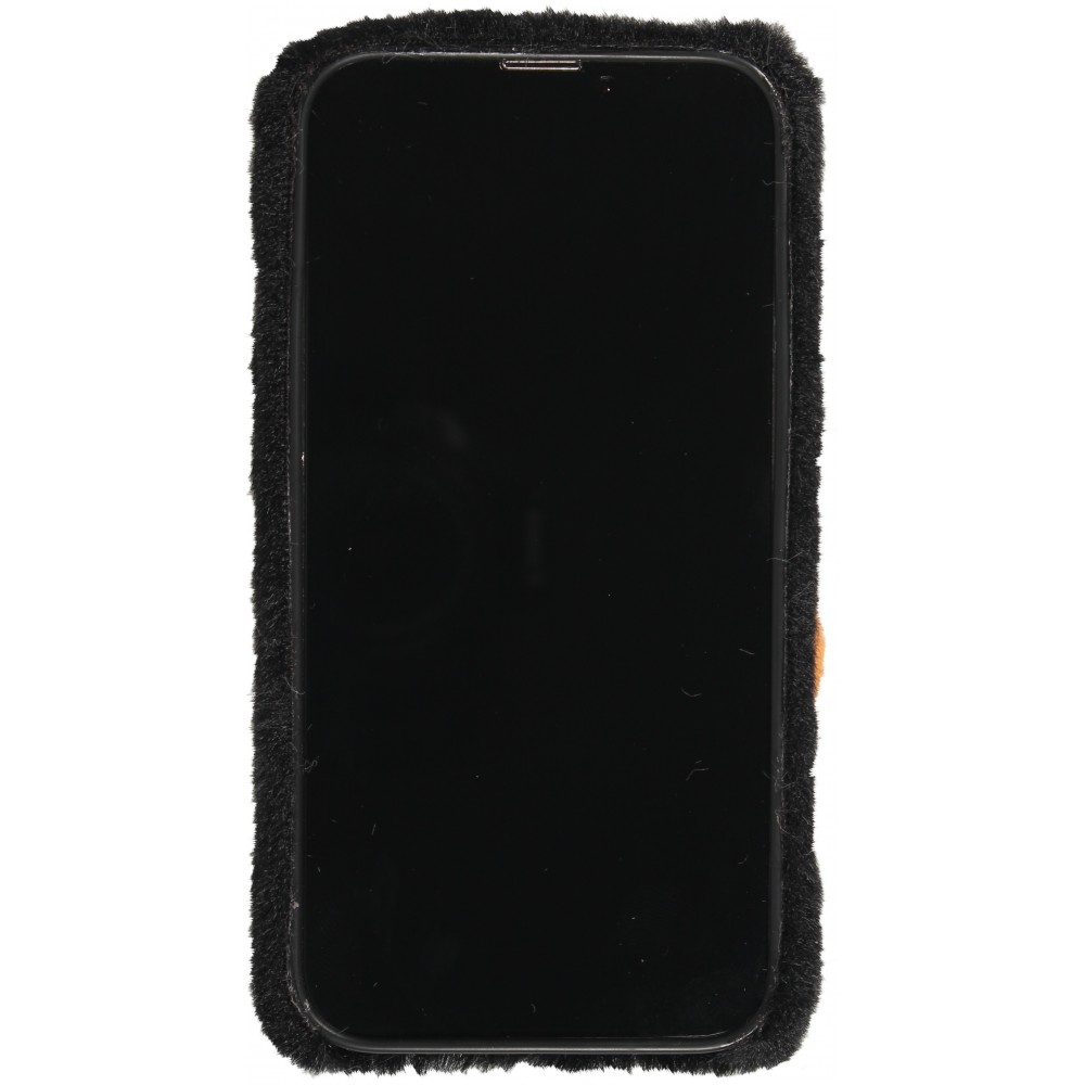 Coque iPhone 13 Pro Max - Peluche 3D Chien - Noir