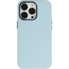 Coque iPhone 13 Pro - Qialino cuir véritable (compatible MagSafe) - Bleu clair