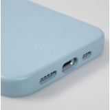Coque iPhone 13 Pro - Qialino cuir véritable (compatible MagSafe) - Bleu clair