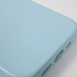 Coque iPhone 13 Pro - Qialino cuir véritable (compatible MagSafe) - Bleu clair