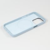 Coque iPhone 13 Pro - Qialino cuir véritable (compatible MagSafe) - Bleu clair